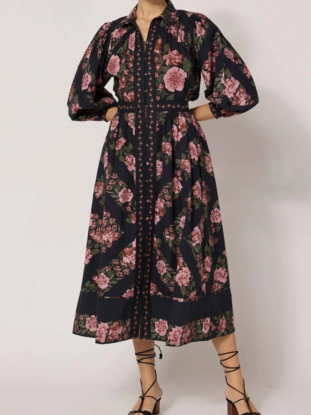 Cleobella Gillian Midi Dress, Juliet Print, Size Small